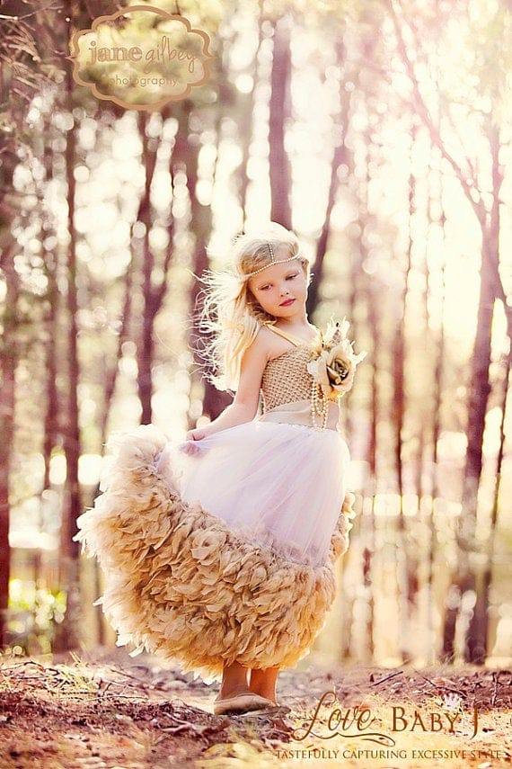 flower theme dress design In Bloom Gown
