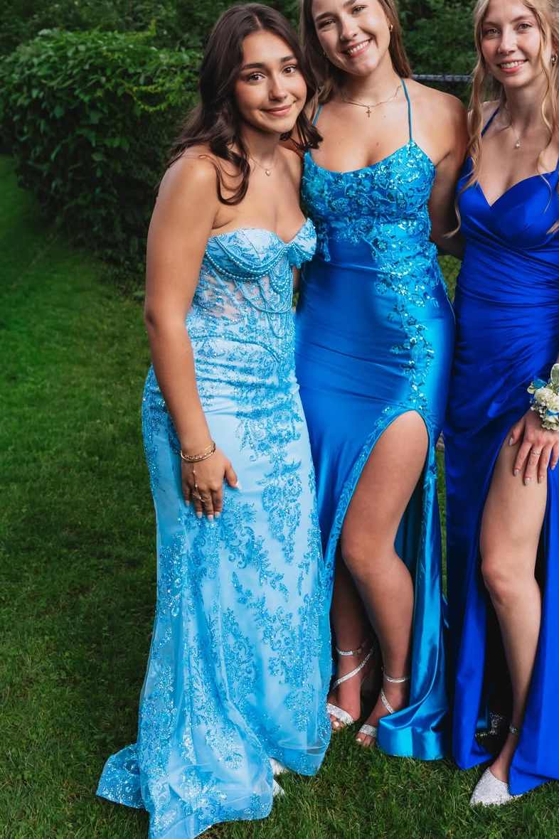 Strapless Sweetheart Mermaid Prom Dress with Beaded Appliques