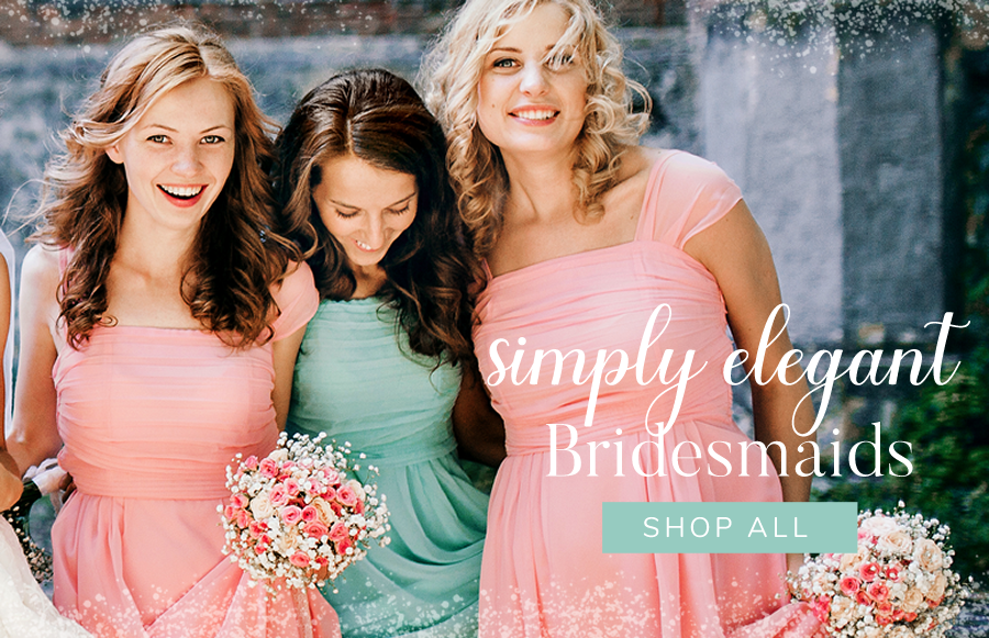 Simply elegant bridesmaid dresses