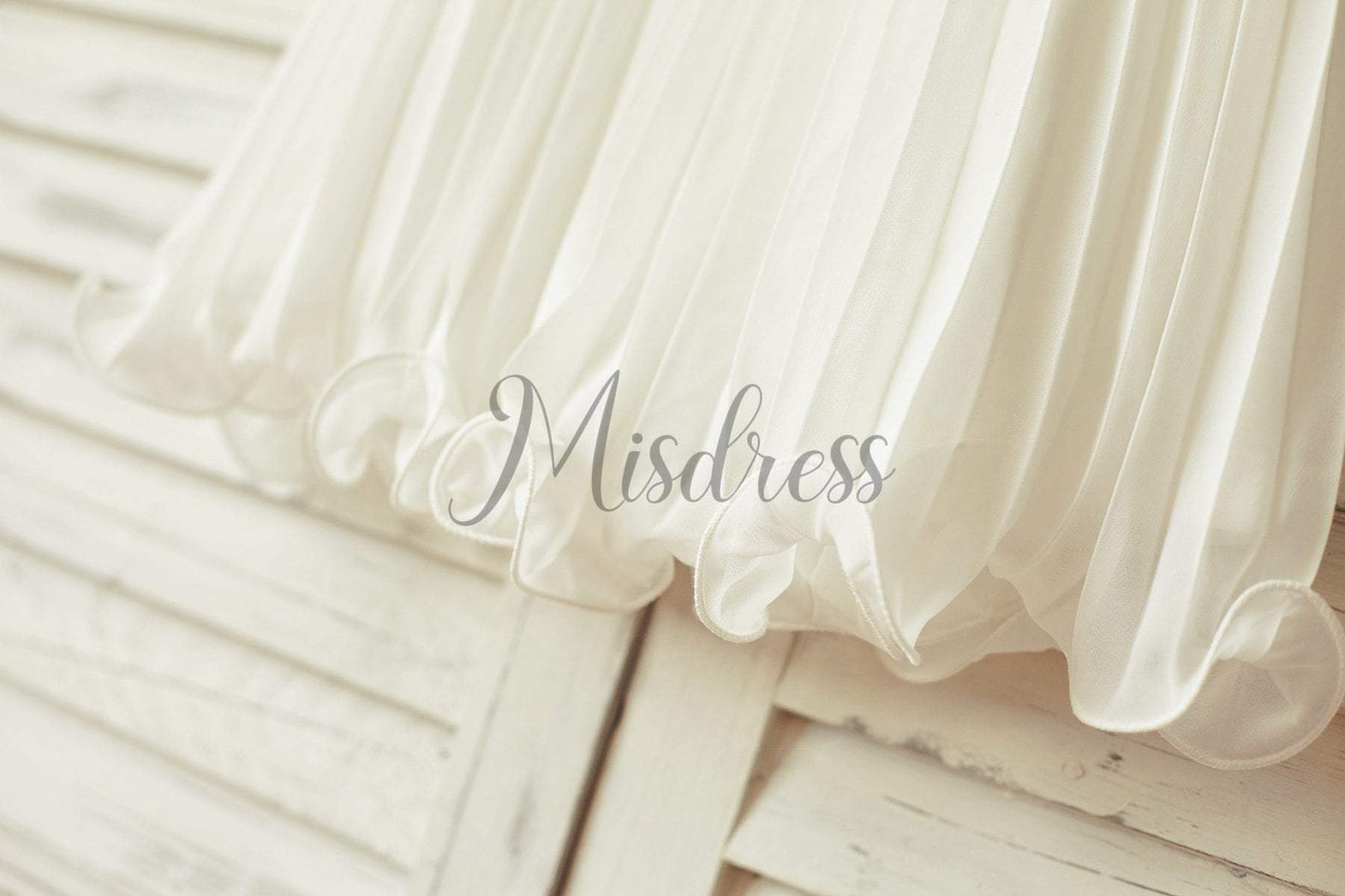 Beaded Ivory Chiffon Pleated Boho Flower Girl Dress - Flower Girl Dresses