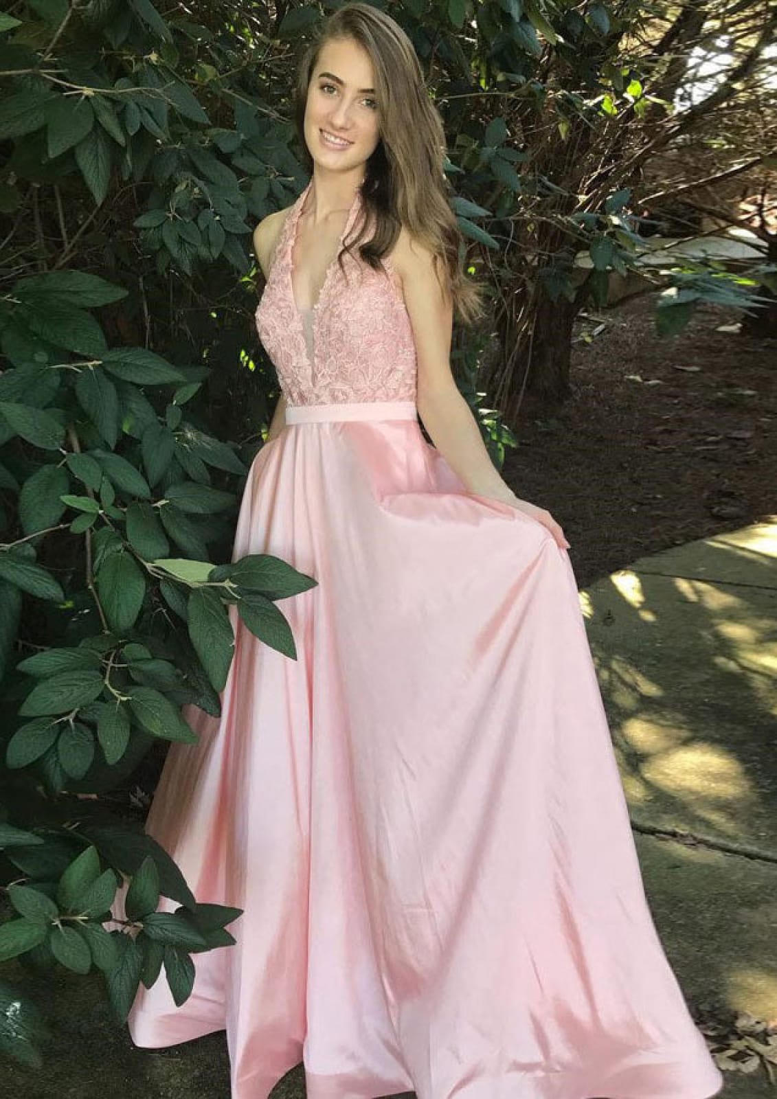 A-line/Princess Scalloped Neck Sleeveless Long/Floor-Length