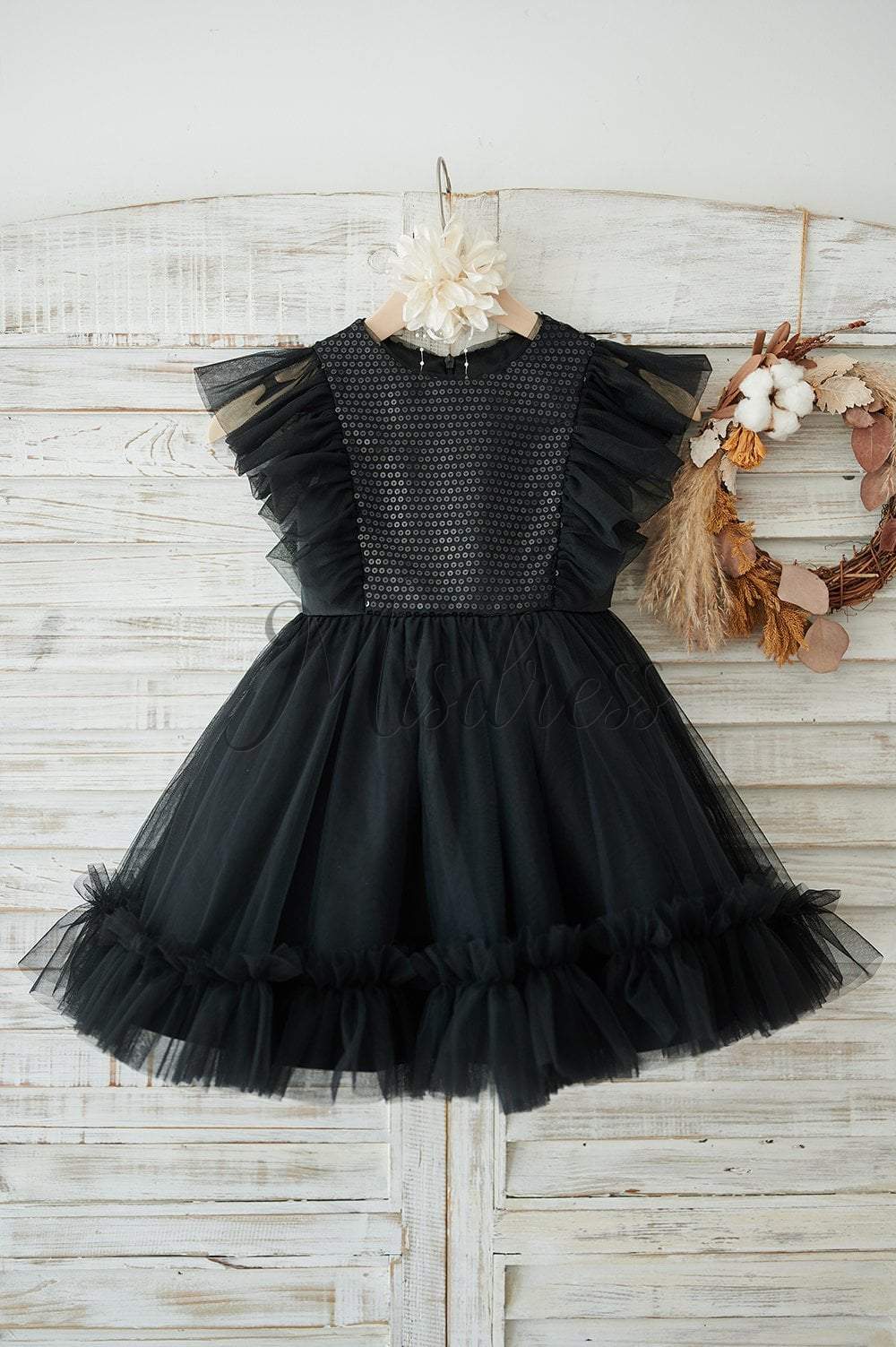 blue dress for baby girl Cool Black Tulle Little Girl Dresses, Affordable Flower Girl Dresses, –  Wish Gown