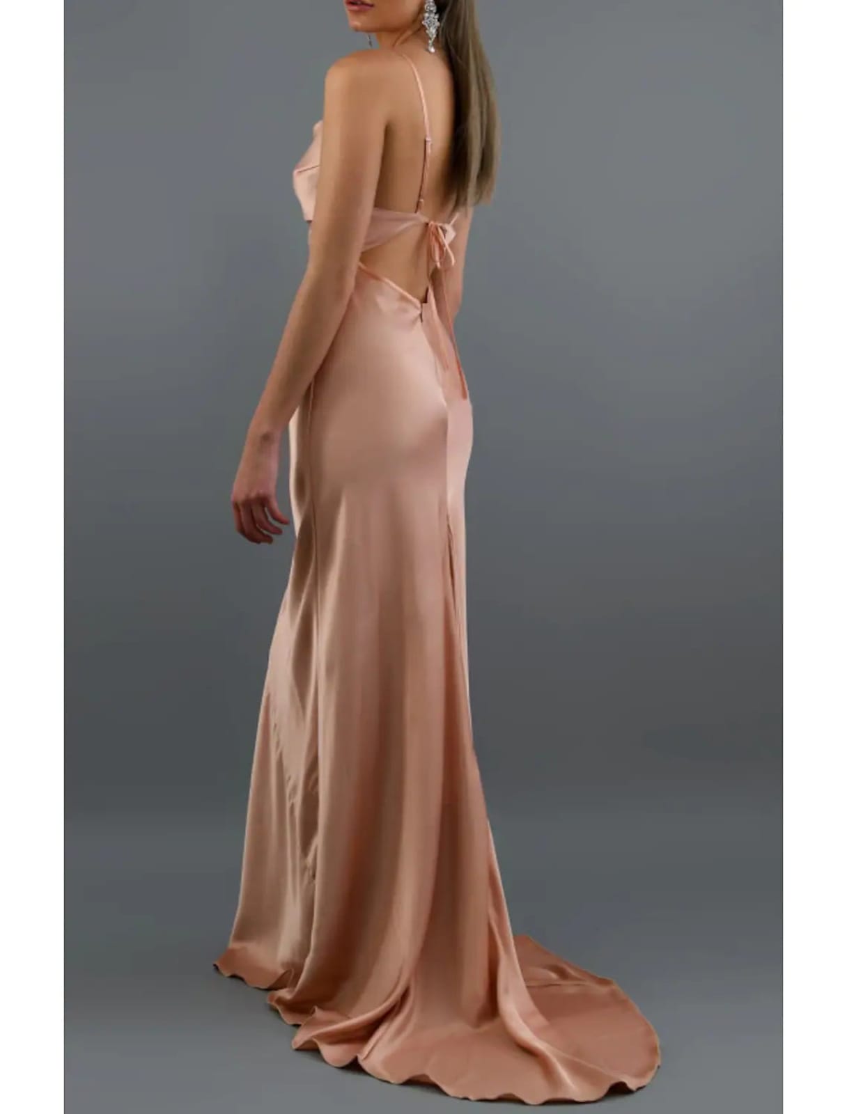 Sheath/Column Spaghetti Straps Sleeveless Sweep Train