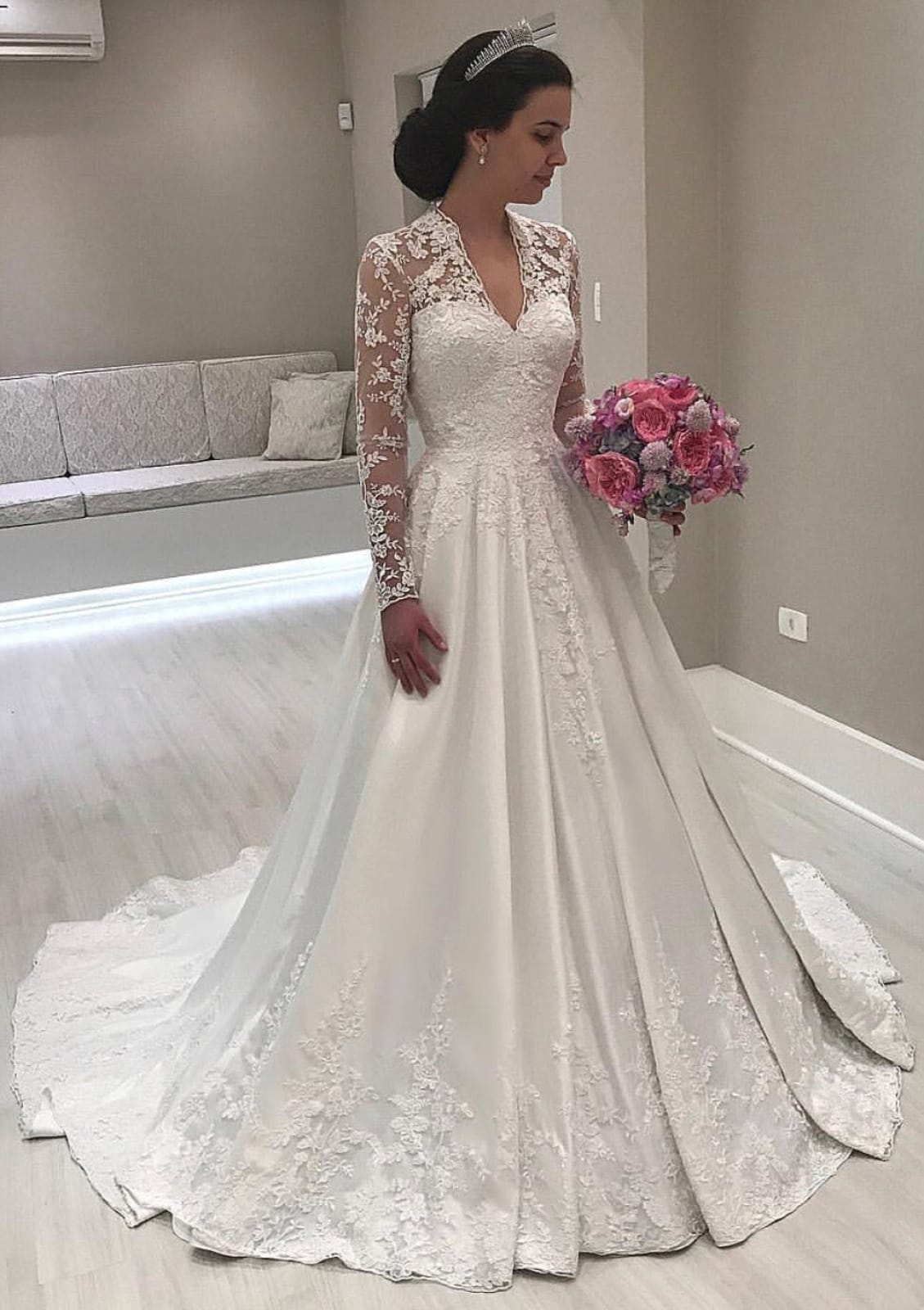 Vintage satin wedding dresses 2025