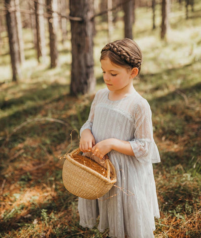 12 Affordable Long Lace Flower Girl Dresses for Country Wedding