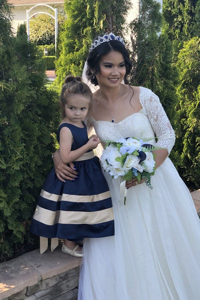 Affordable Navy Blue Flower Girl Dresses For Any Type Of Wedding