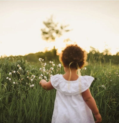 Cotton Flower Girl Dresses For A Casual Summer Wedding