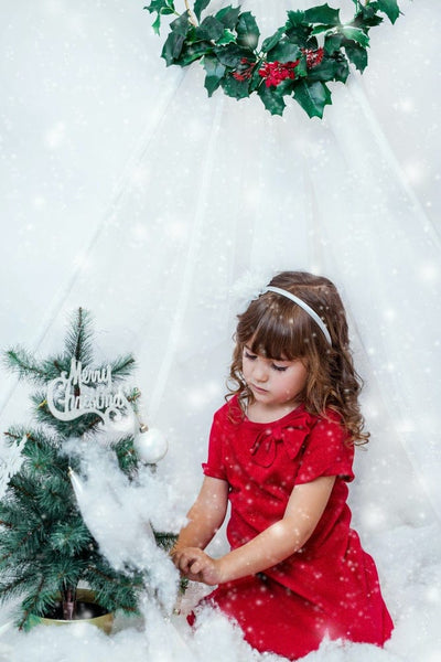 Red Flower Girl Dresses Perfect For Christmas Wedding