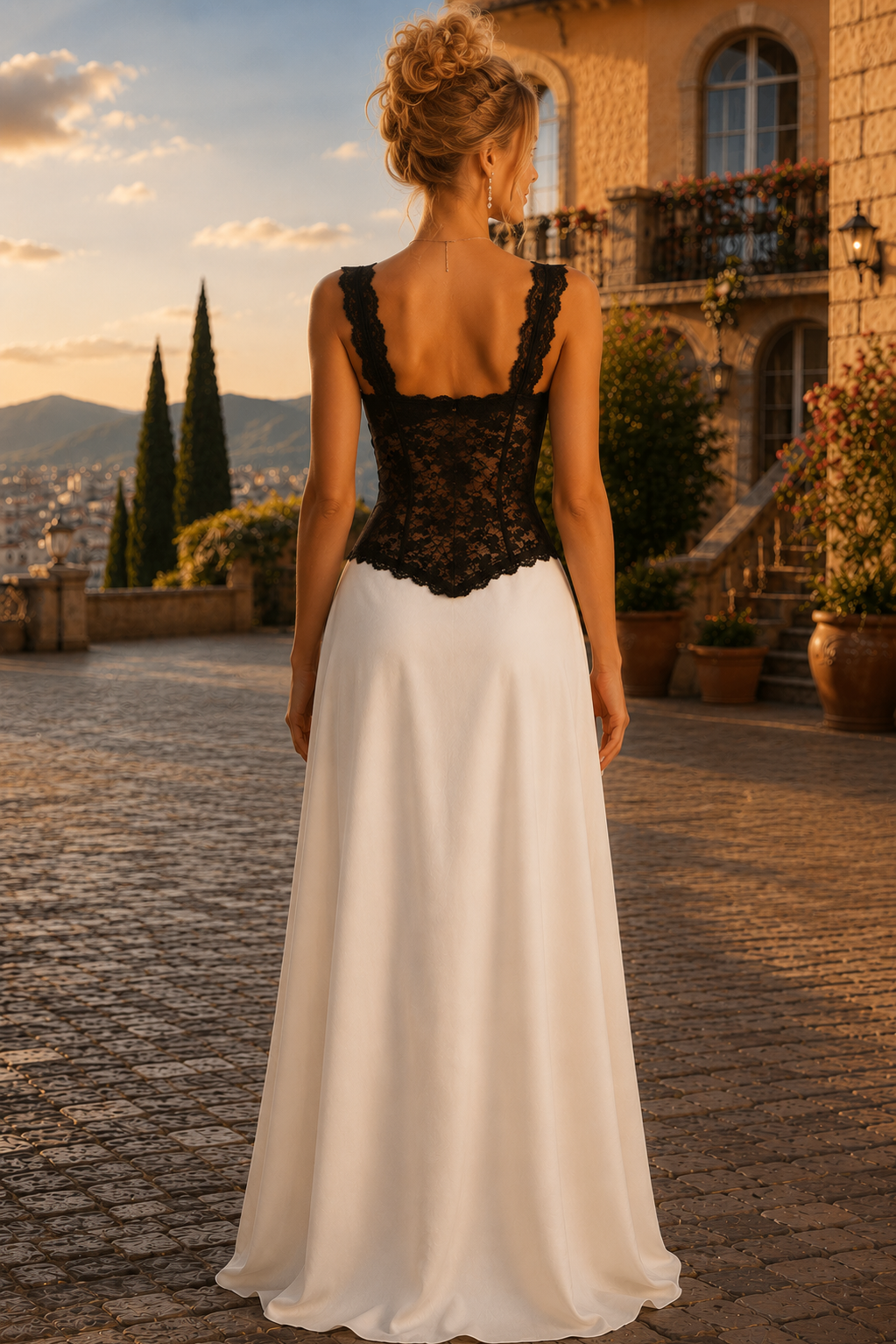 Elegant A-Line Sweetheart Neckline Lace Prom Evening Dress