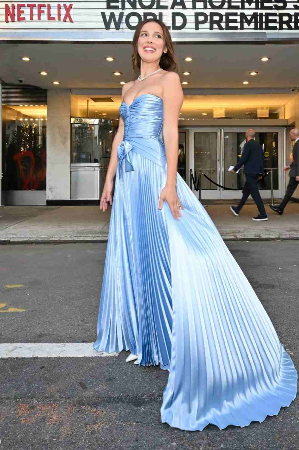 A-Line Strapless Sweetheart Pleated Sleeveless Long Prom Dress Blue