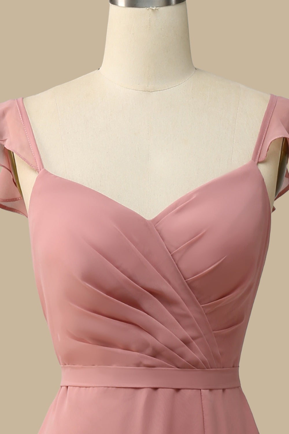 Elegant Surplice Neck A-Line Chiffon Maxi Dress for Special Occasions