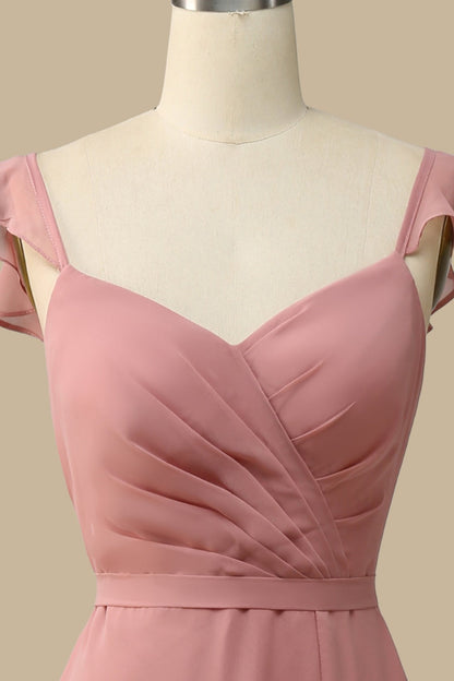 Elegant Surplice Neck A-Line Chiffon Maxi Dress for Special Occasions