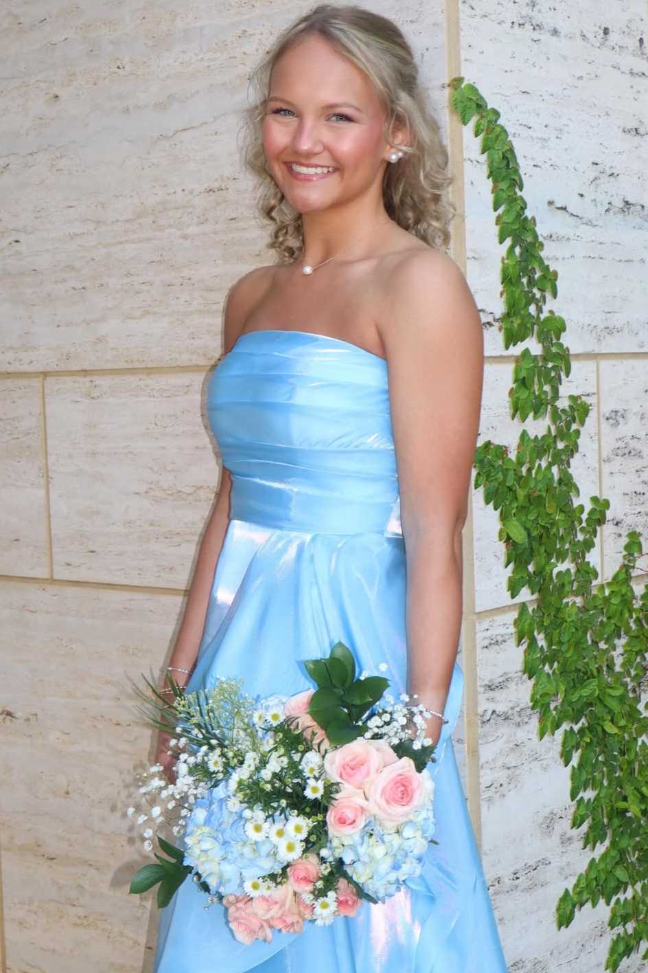 Strapless A-Line Ruffles Empire-Waist Sleeveless Prom Dress