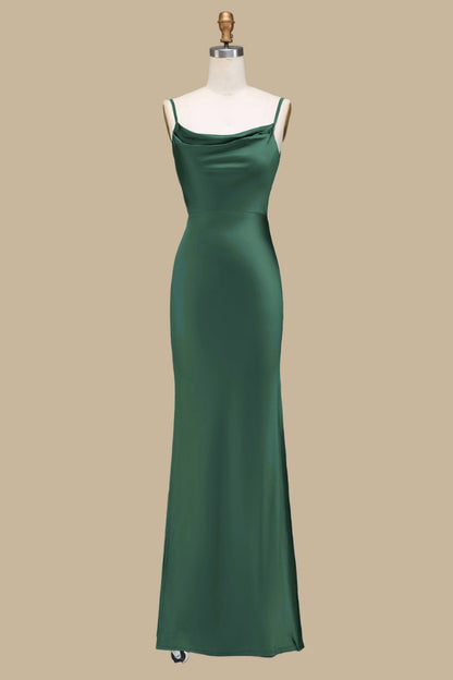 Cowl Neck and Back Maxi Dress