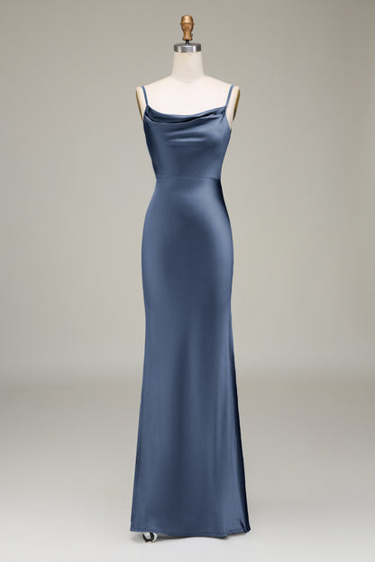 Cowl Neck and Back Maxi Dress