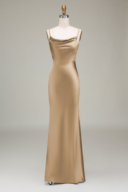 Cowl Neck and Back Maxi Dress