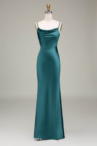 Cowl Neck and Back Maxi Dress