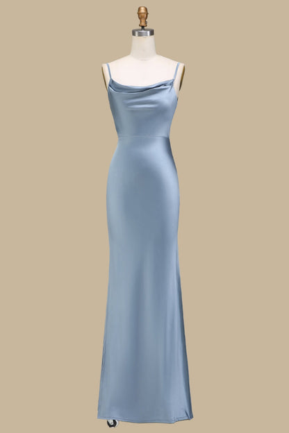 Cowl Neck and Back Maxi Dress