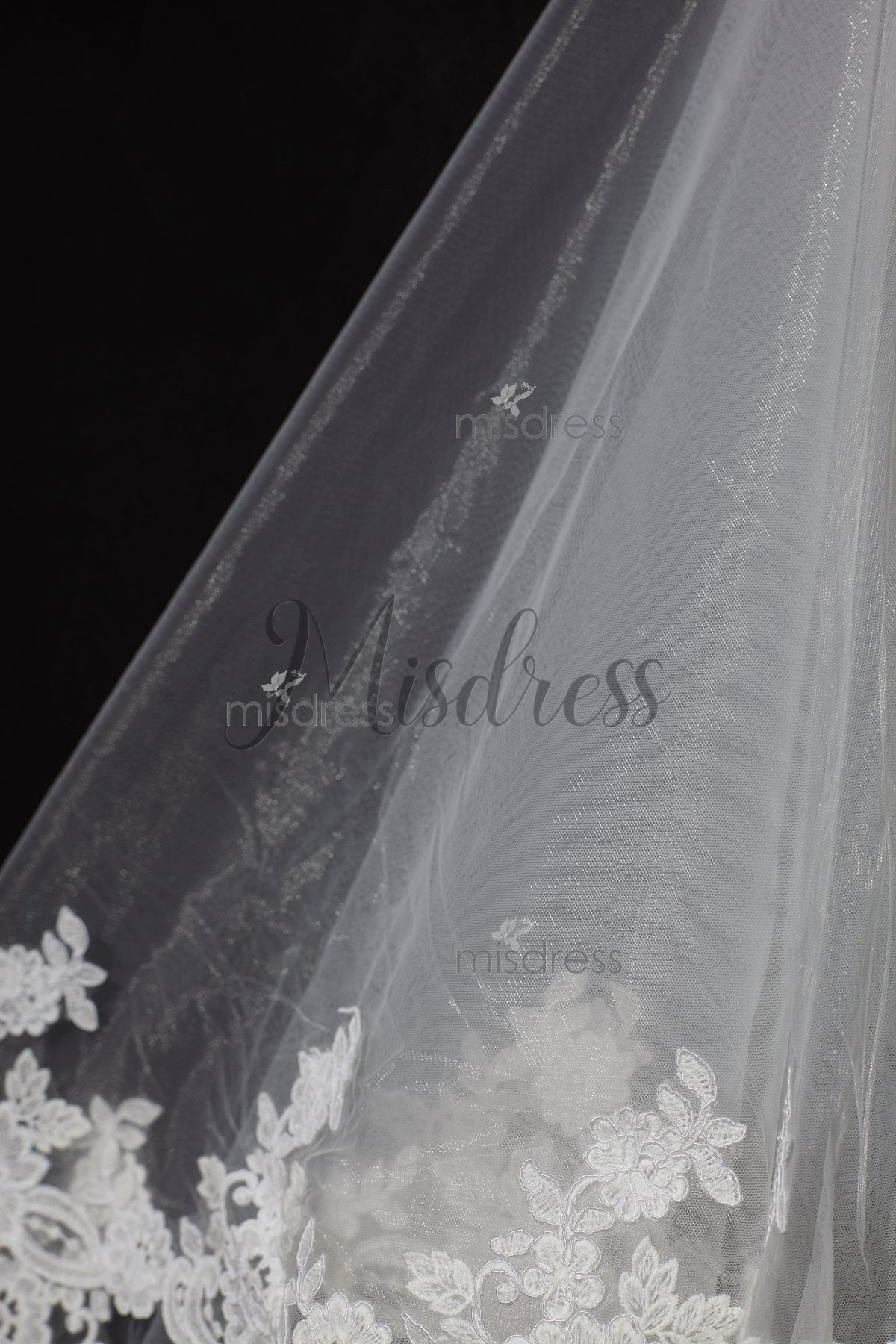 2 Layers Elbow Length Lace Wedding Veil - Wedding Veils