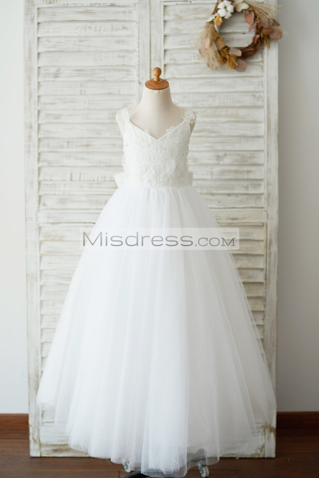 knee length dresses for ladies Antique White Satin Baby Dress