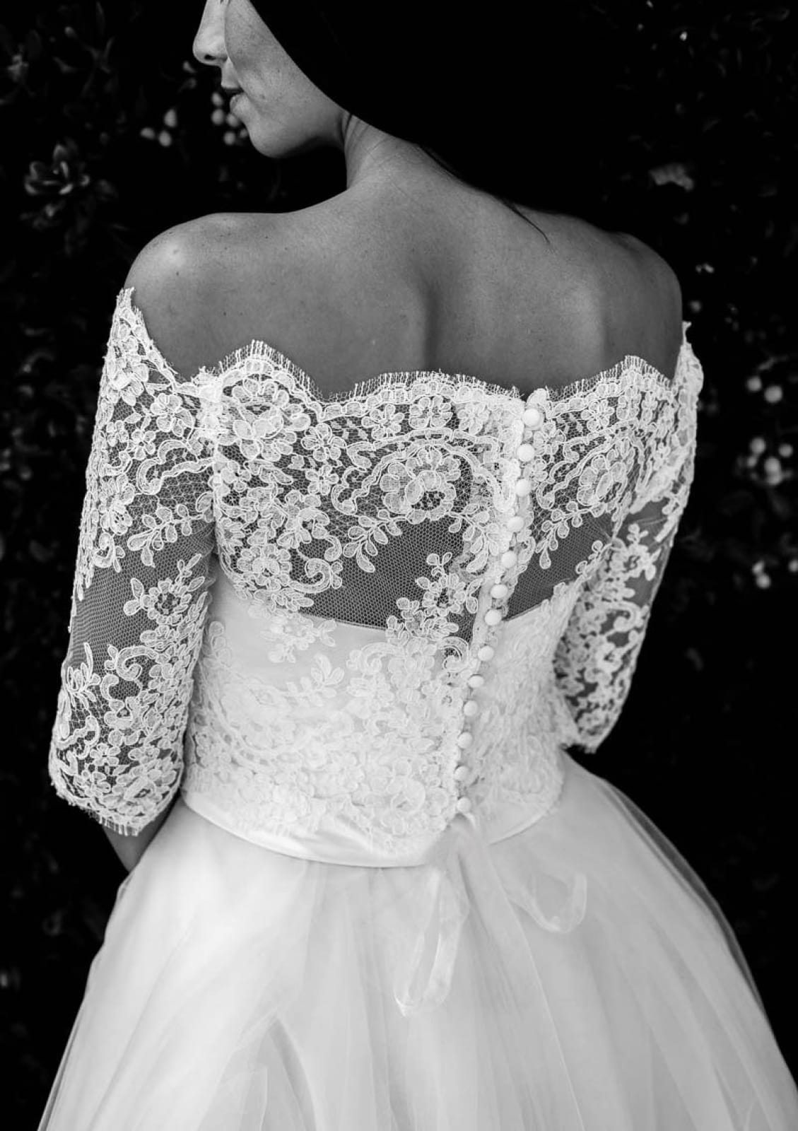 Ball Gown Off Shoulder Ankle Length Lace Tulle Wedding Dress