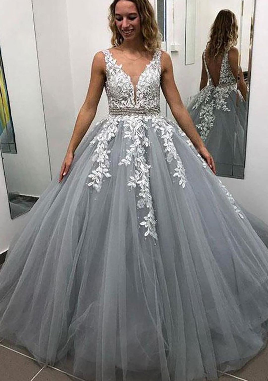 gray and white dress Silver Grey Layered Tulle Party and let the Light Grey Layered Tulle Party Dress Charming Light Grey Tulle Round