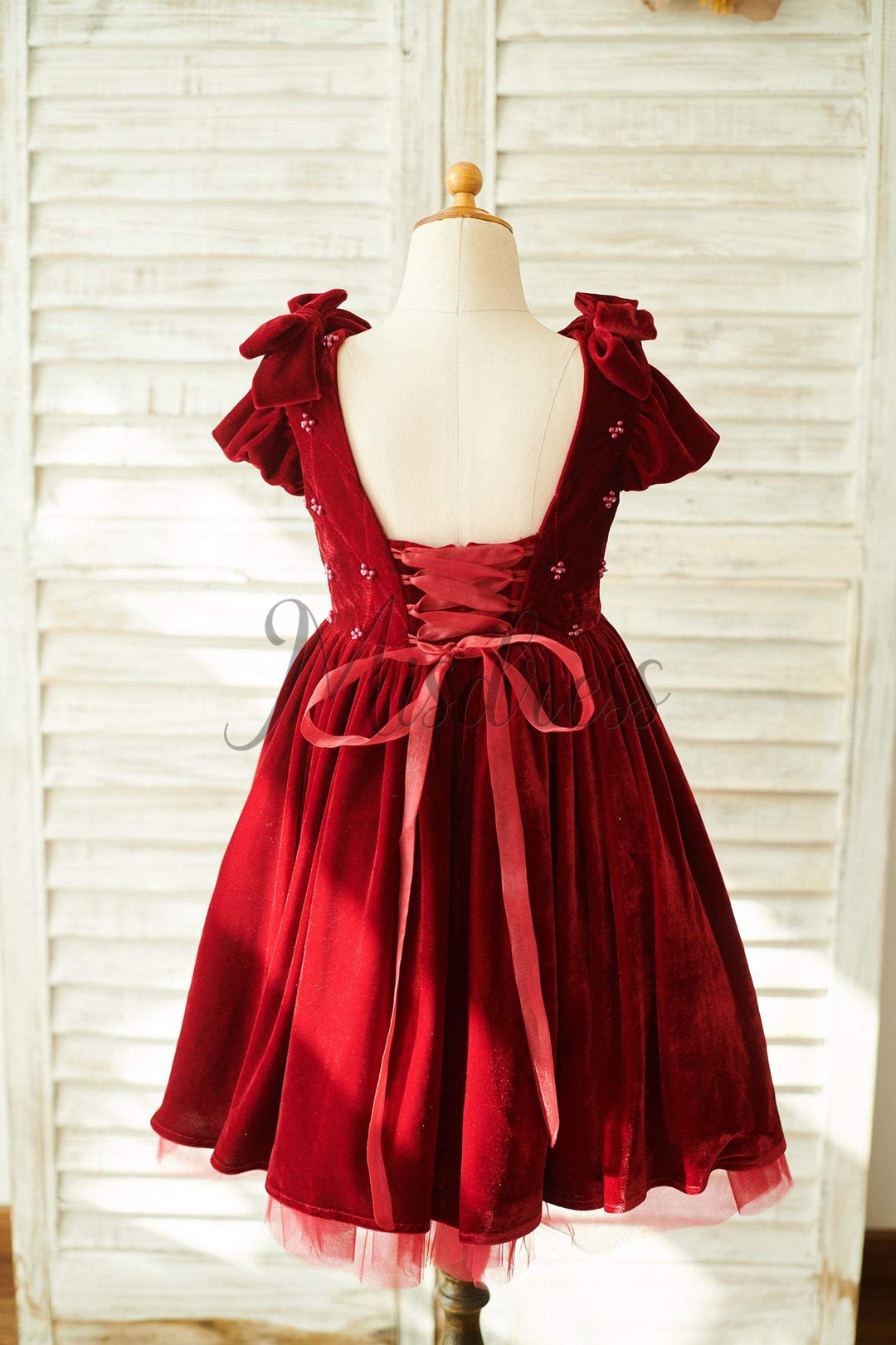 red velvet flower girl dress Liora Velvet Flower Girl Dress Bordeaux