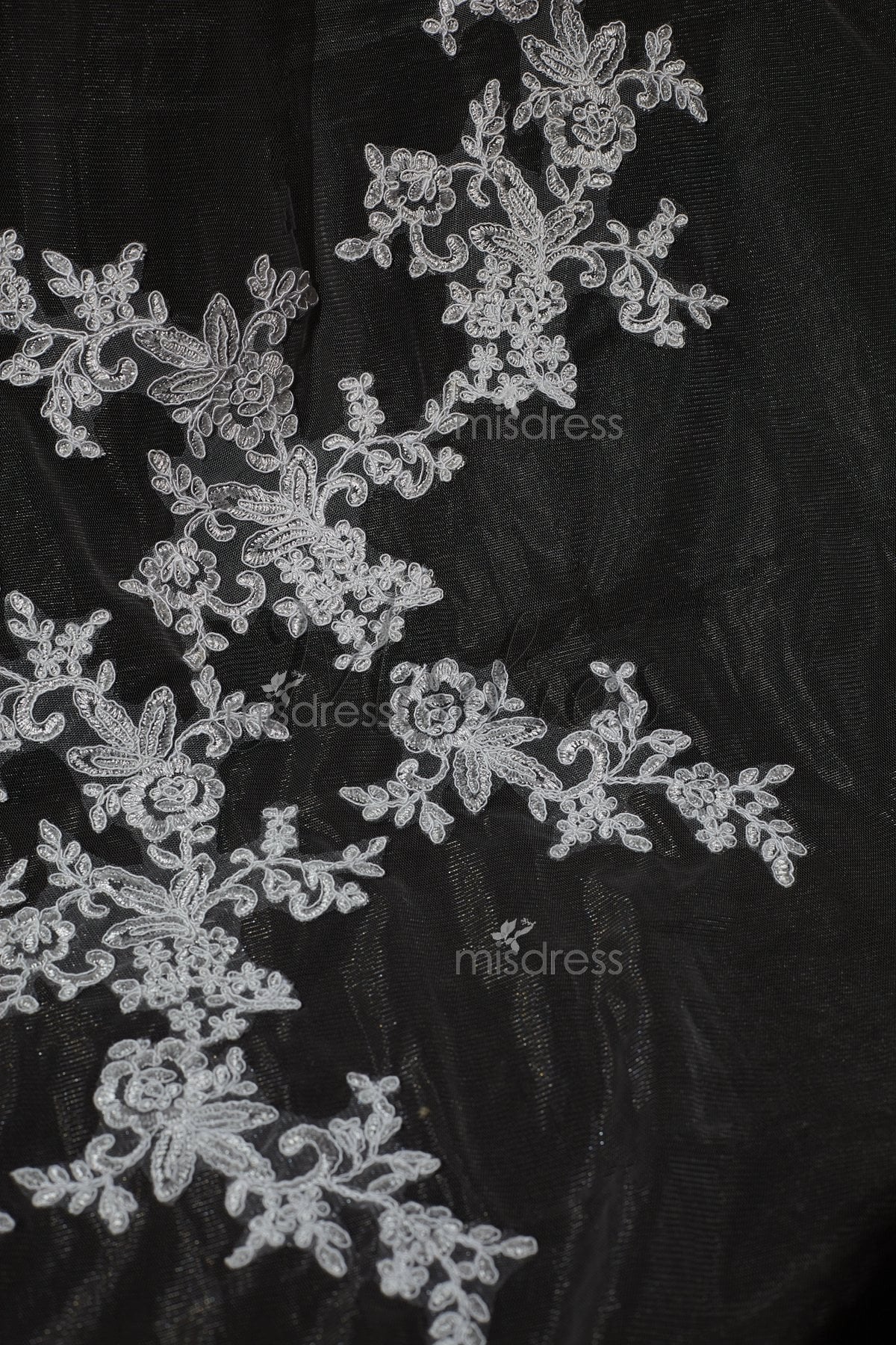 Cathedral Long Length Lace Appliques Wedding Veil - Wedding Veils