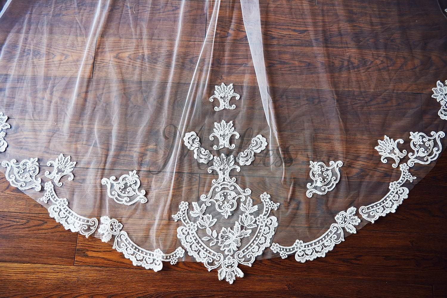 Cathedral Long Tulle Lace Wedding Veil Bridal Veil - Wedding Veils