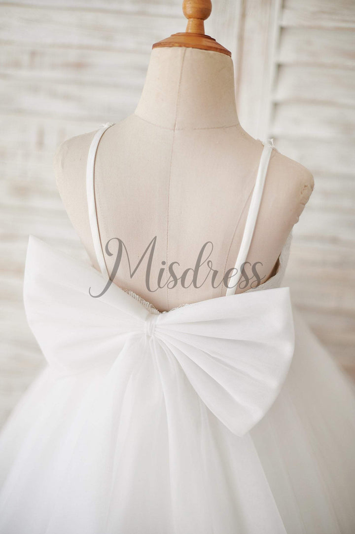 Halter Tulle Backless White Flower Wedding Dress Halter Tulle Backless White Flower Wedding Dress