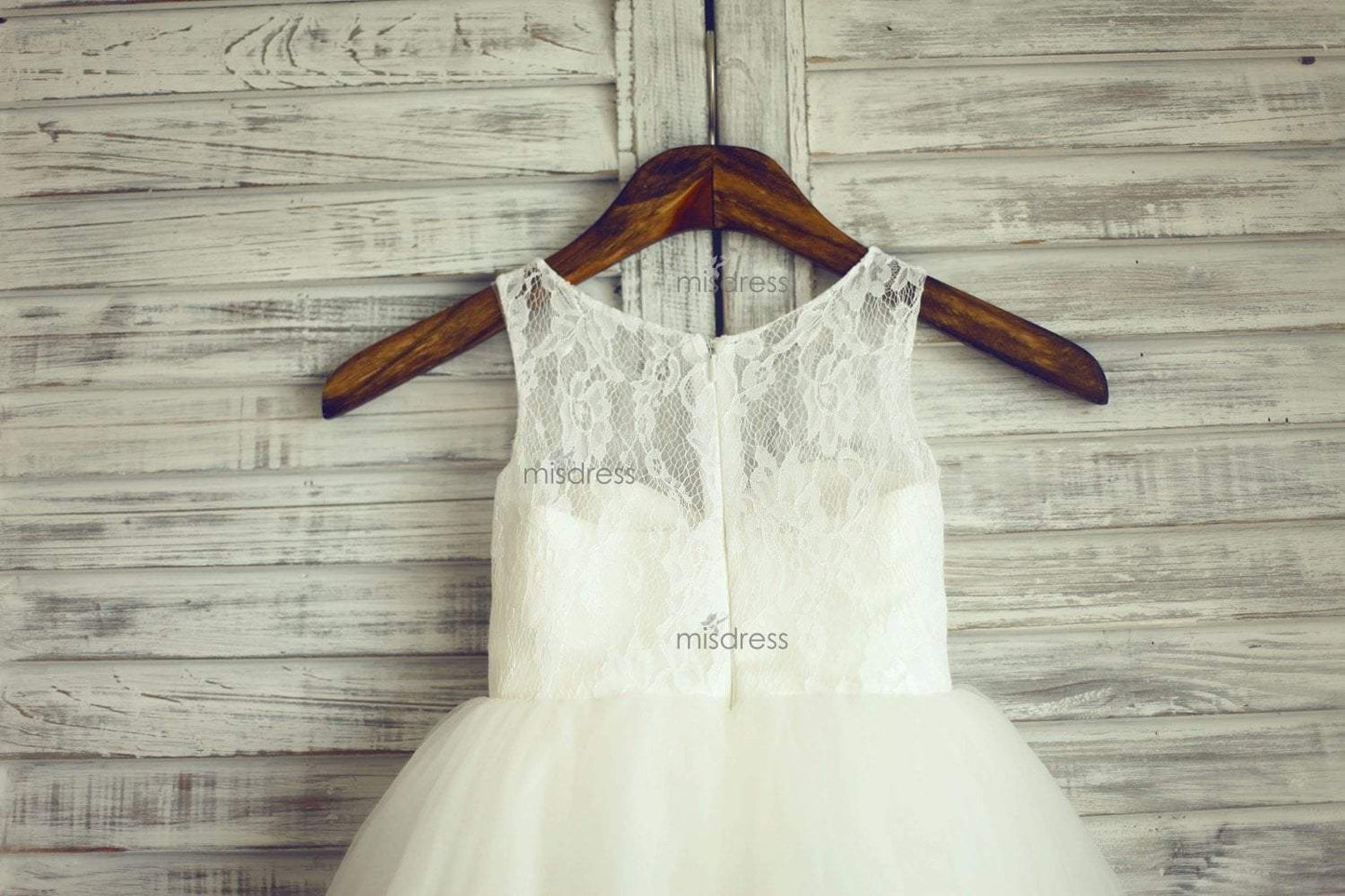 Ivory Lace Tulle Tutu Ball Gown Princess Flower Girl Dress - Flower Girl Dresses