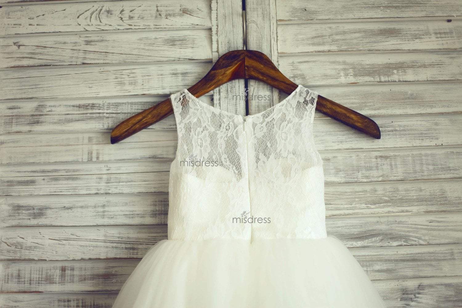 Ivory Lace Tulle Tutu Ball Gown Princess Flower Girl Dress - Flower Girl Dresses
