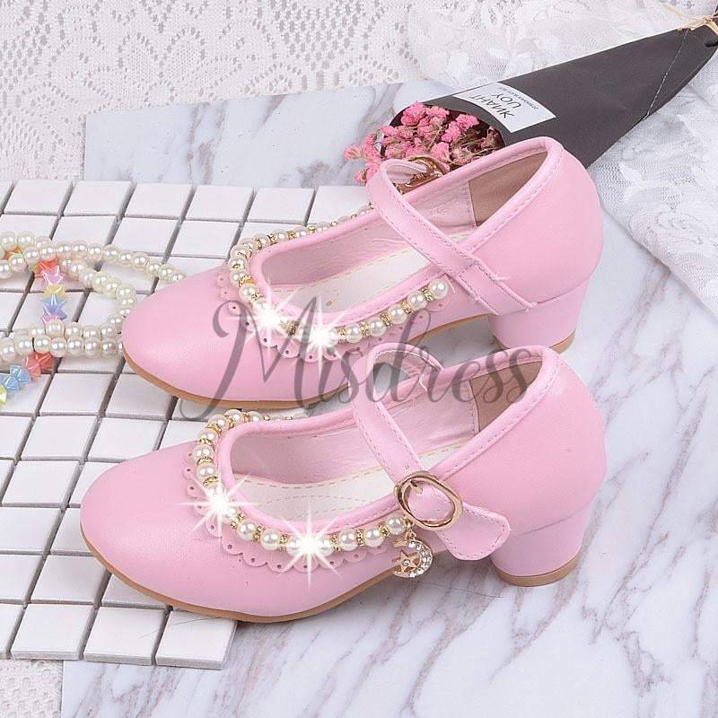 strapless open back dress Nina Girls' 5-10 Binnie Mary Jane Round Toe Dress Shoes - Blush main image 0