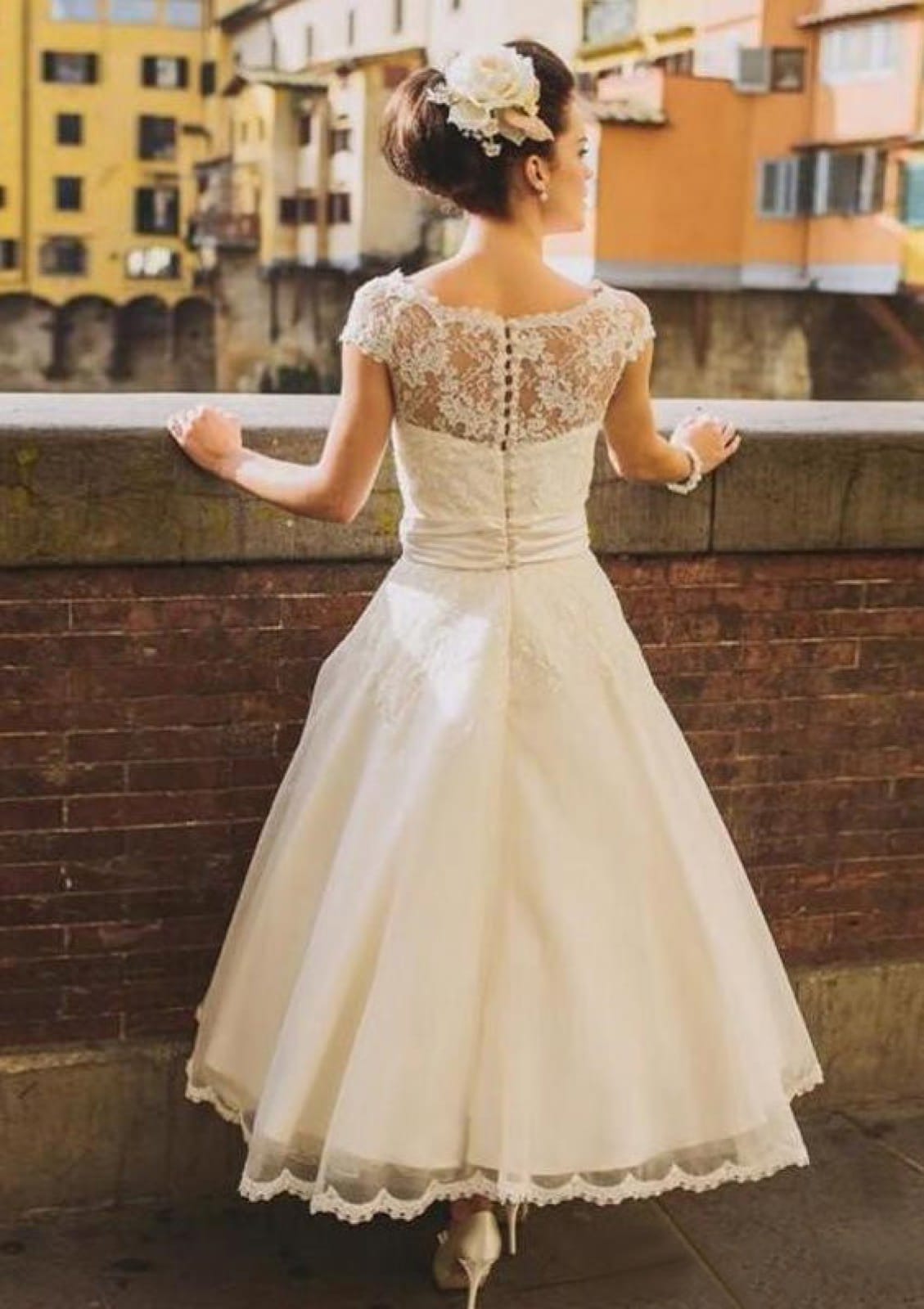 midi wedding dress with sleeves A-line Bateau Cap Sleeve Lace Tulle Dresses, Flower J.Crew Rugby-Striped Dress Size Scarf:Without Scarf Diana is for the 2026Hoco_07/07