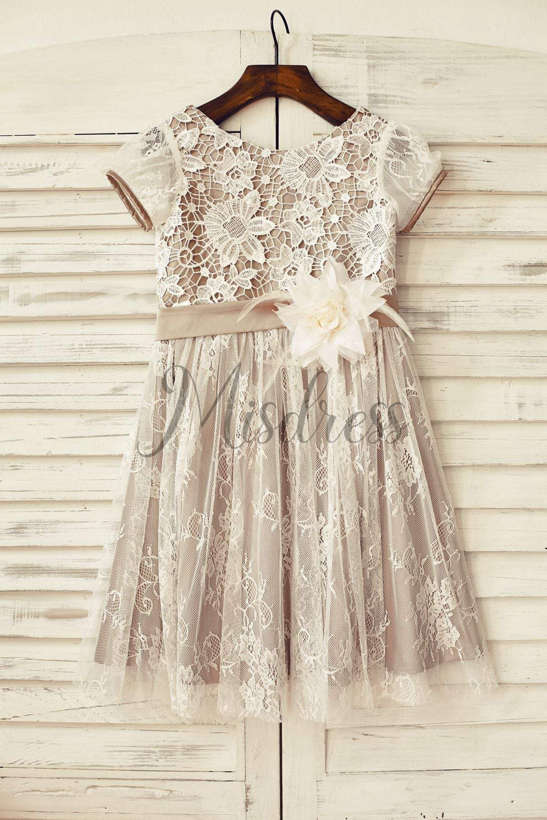 ivory lace dress knee length Ombreprom Homecoming Dress Chic Ivory Long Sleeves Knee Length Lace Short Prom Dress