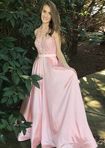 A-line/Princess Scalloped Neck Sleeveless Long/Floor-Length