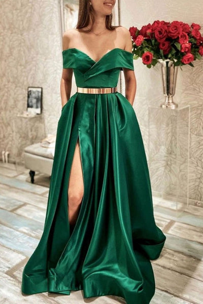 A-Line Prom Dresses Minimalist Dress Formal Floor Length