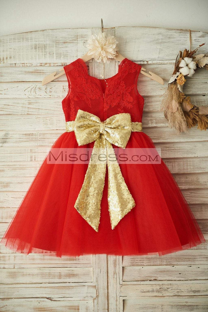 Red Lace Tulle Wedding Flower Girl Dress Christmas Party Dress, Belt 4T --- Chest = 23 inches/ Waist = 22 inches/ Hollow to knee = 25 inches Red Lace Tulle Wedding Flower Girl Dress Christmas Party Dress, Belt 4T --- Chest = 23 inches/ Waist = 22 inches/ Hollow to knee = 25 inches