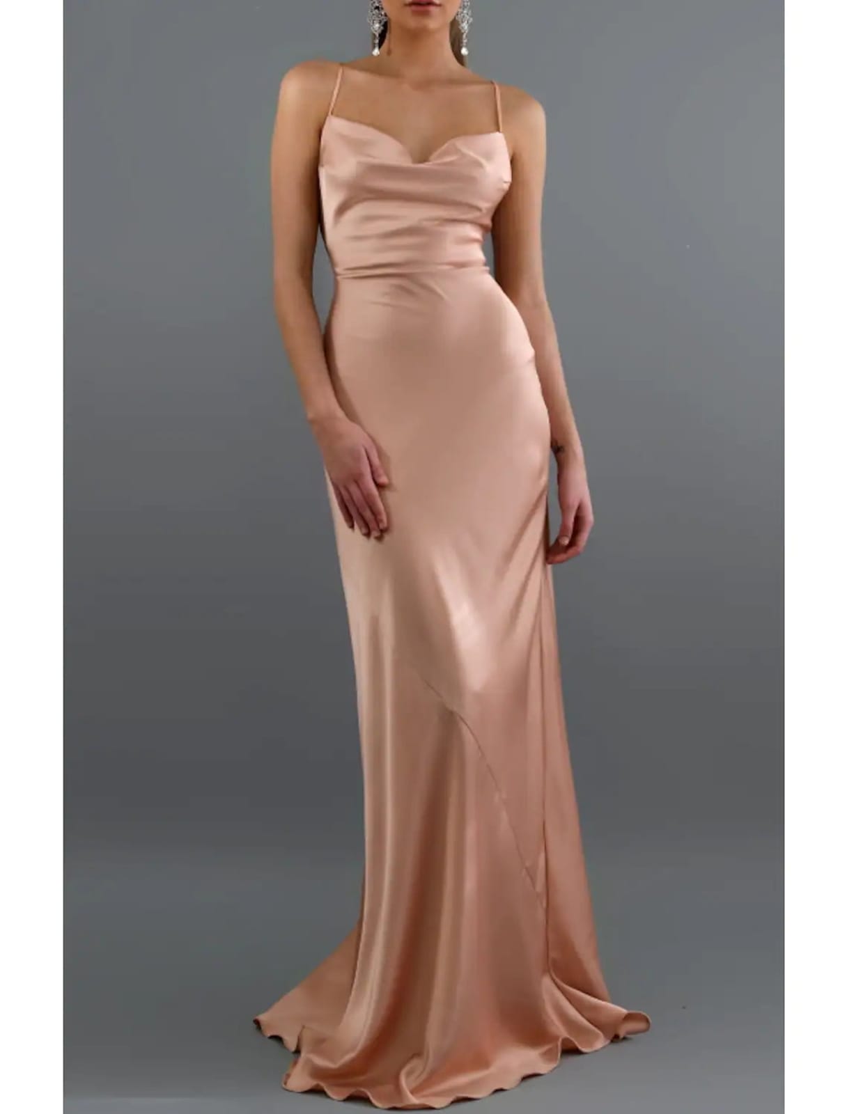 Sheath/Column Spaghetti Straps Sleeveless Sweep Train 