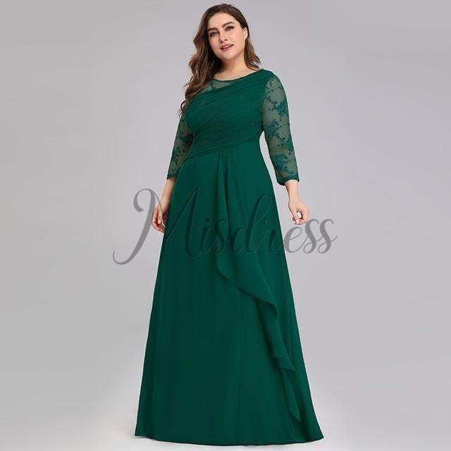 green emerald velvet dress Zapaka Women Dark Green Sequins Plus Size Prom Dress Mermaid Spaghetti Straps Formal Dress with Split Front, Dark Green / US16 main image 1