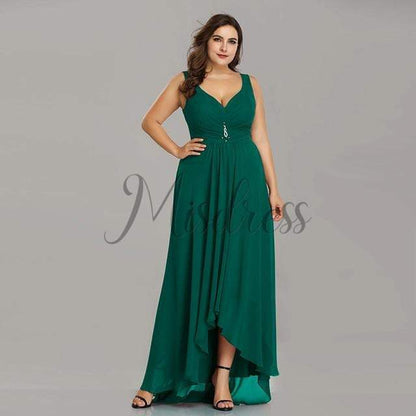 Plus Size Hi-low Wedding Bridesmaid Evening Prom Dress - Prom Dresses