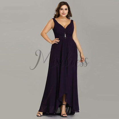 Plus Size Hi-low Wedding Bridesmaid Evening Prom Dress - Prom Dresses