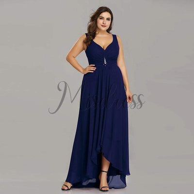 Plus Size Hi-low Wedding Bridesmaid Evening Prom Dress - Prom Dresses