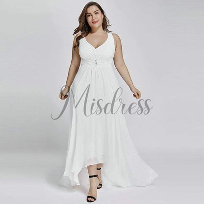 Plus Size Hi-low Wedding Bridesmaid Evening Prom Dress - Prom Dresses