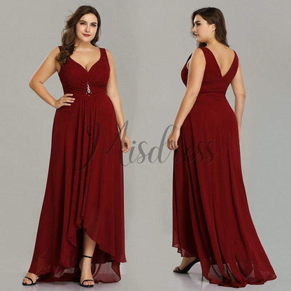 Plus Size Hi-low Wedding Bridesmaid Evening Prom Dress - Prom Dresses