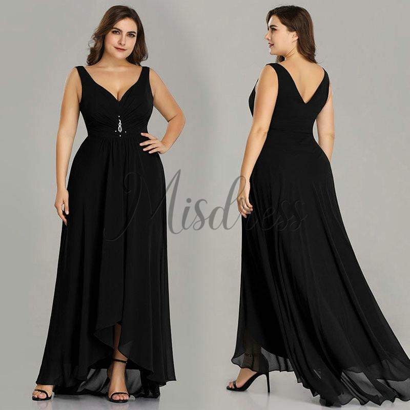 Plus Size Hi-low Wedding Bridesmaid Evening Prom Dress - Prom Dresses